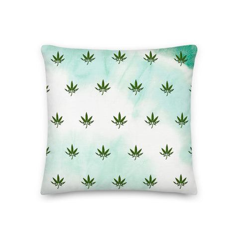 Lotto Leaf Pattern Faded Premium Pillow