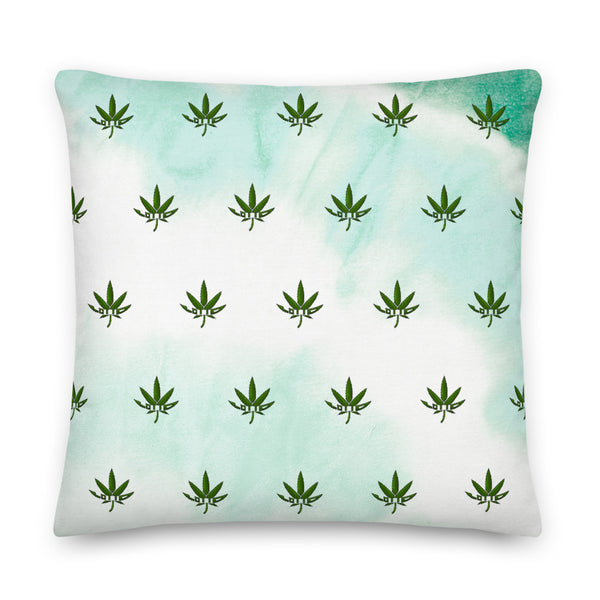 Lotto Leaf Pattern Faded Premium Pillow