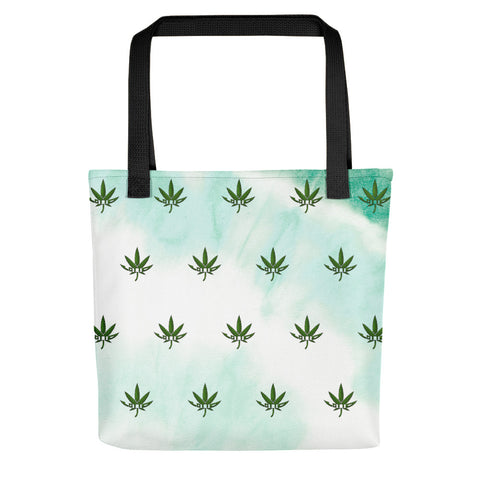 Lotto Leaf Pattern Faded Tote Bag